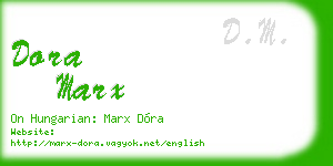 dora marx business card